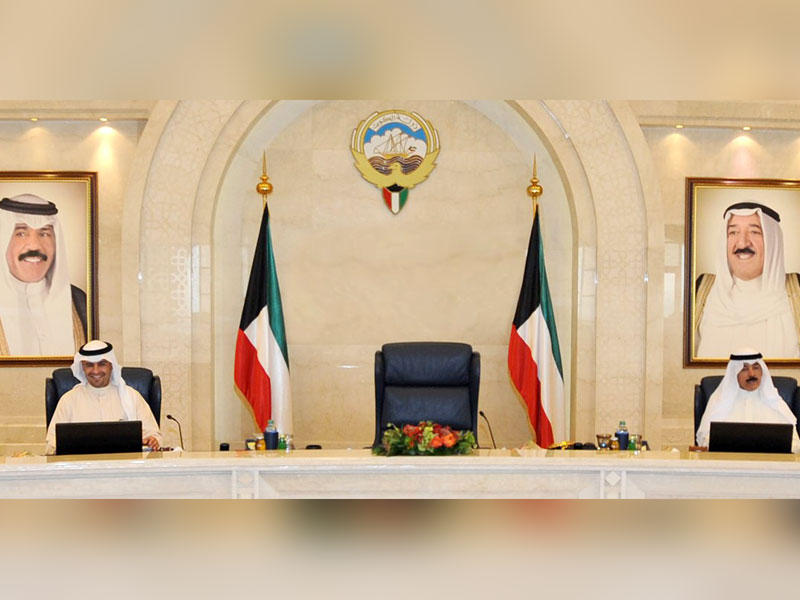 جانب من اجتماع مجلس الوزراء اليوم 