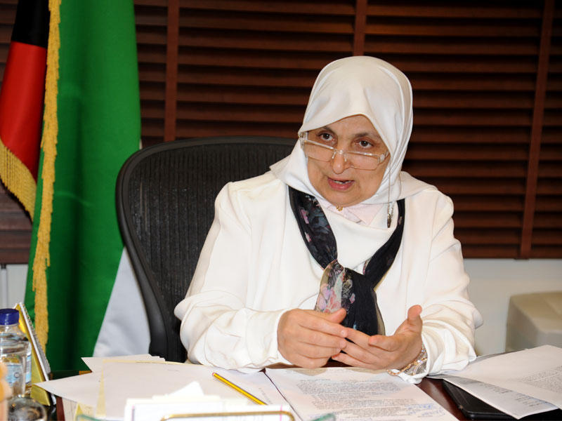 وزيرة الشؤون الاجتماعية والعمل وزيرة الدولة للشؤون الاقتصادية هند الصبيح