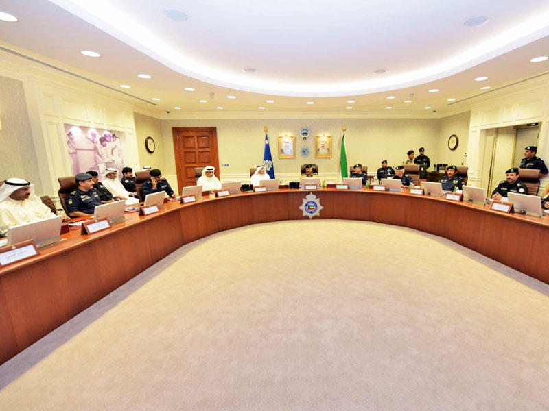 جانب من الاجتماع الأمني أمس