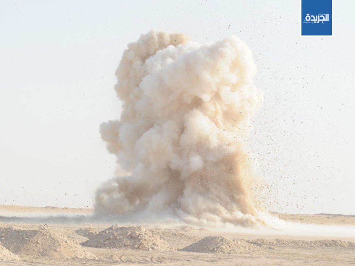 صورة أرشيفية لإحدى عمليات تفجير الصخور