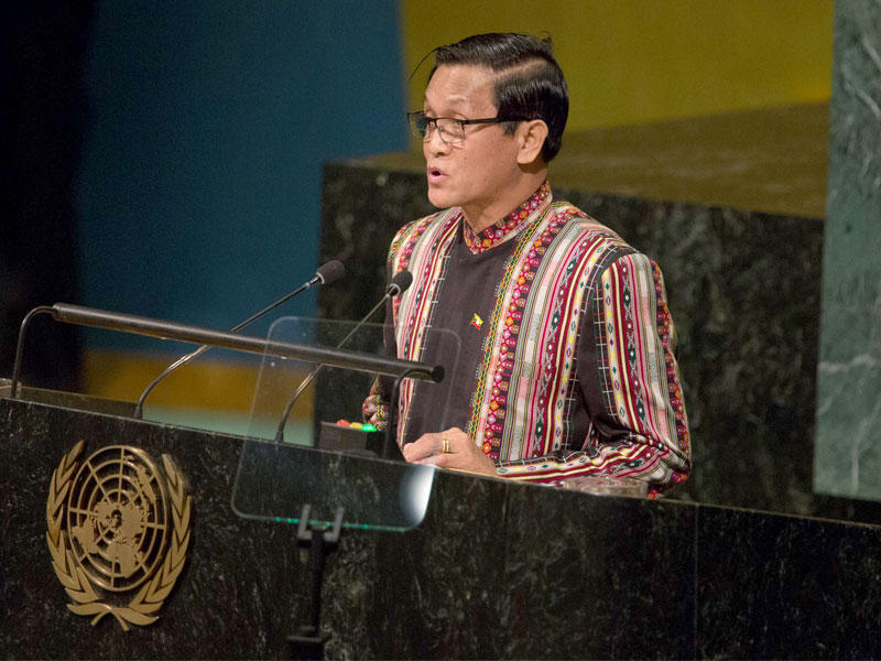 نائب رئيس ميانمار هنري فان ثيو في الجمعية العامة للأمم المتحدة