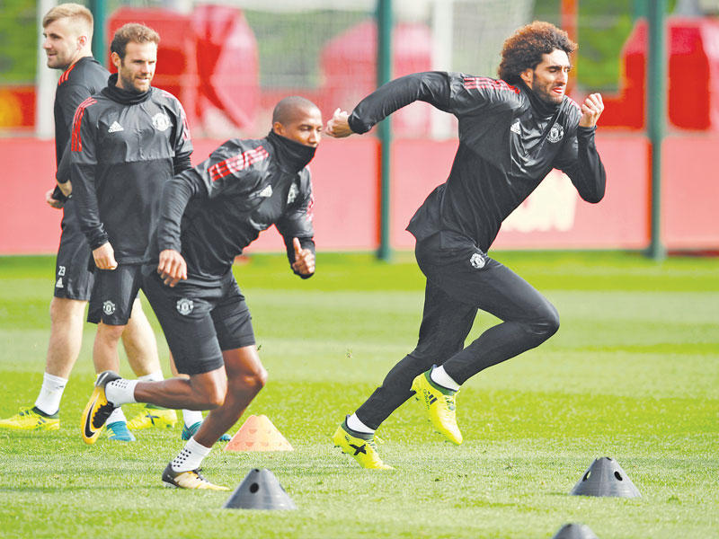 جانب من تدريبات مانشستر يونايتد