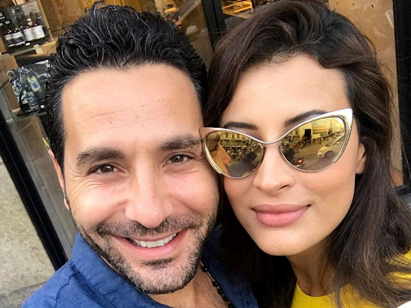 وسام بريدي وزوجته ريم السعيدي