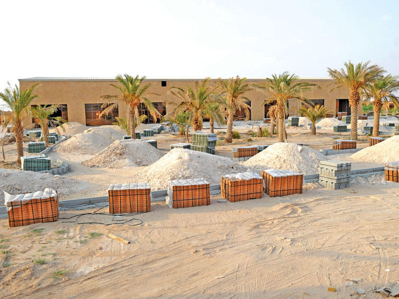 قاعة الألعاب الجديدة في قرية «صباح الأحمد» التراثية