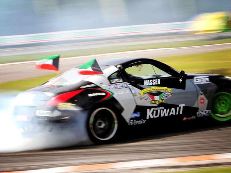 المتسابق ناصر المطيري خلال مشاركة سابقة 