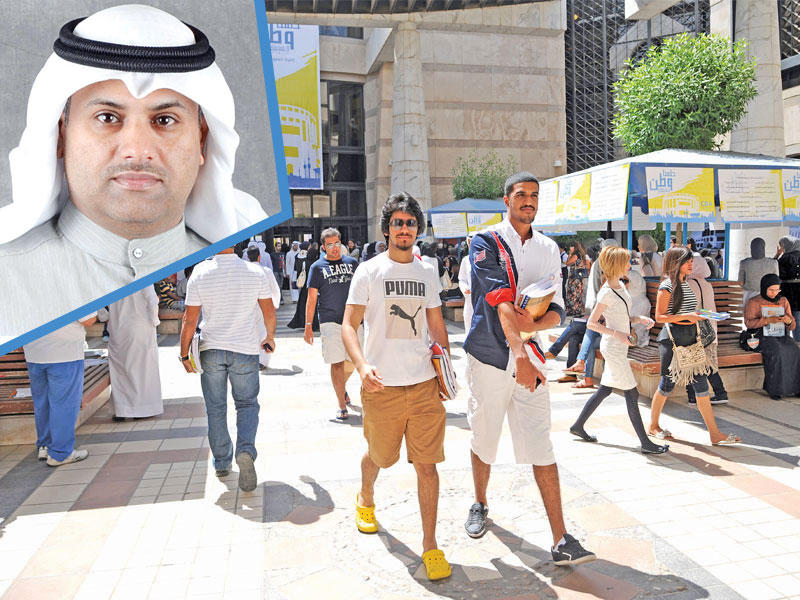 العميد المساعد للشؤون الطلابية في كلية العلوم الإدارية في جامعة الكويت د. نايف الشمري