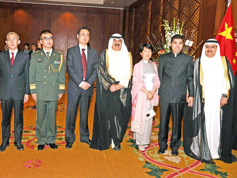  الجارالله خلال مشاركته في احتفالية سفارة الصين 