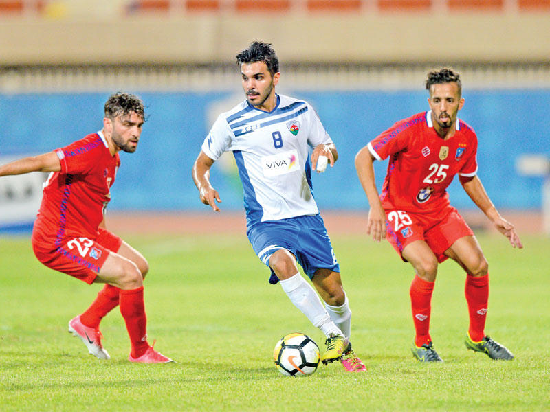 زايد غاب عن خطورته أمام الكويت (تصوير نوفل إبراهيم)