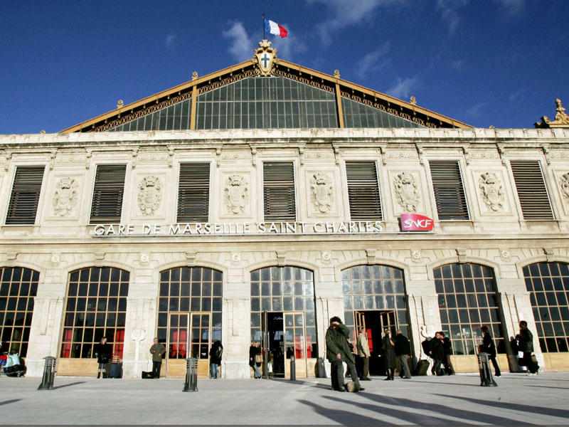 مدخل محطة القطارات الرئيسية في مرسيليا 