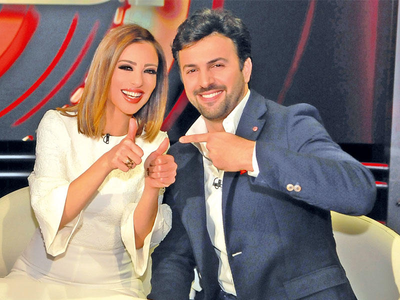 وفاء الكيلاني وزوجها تيم حسن