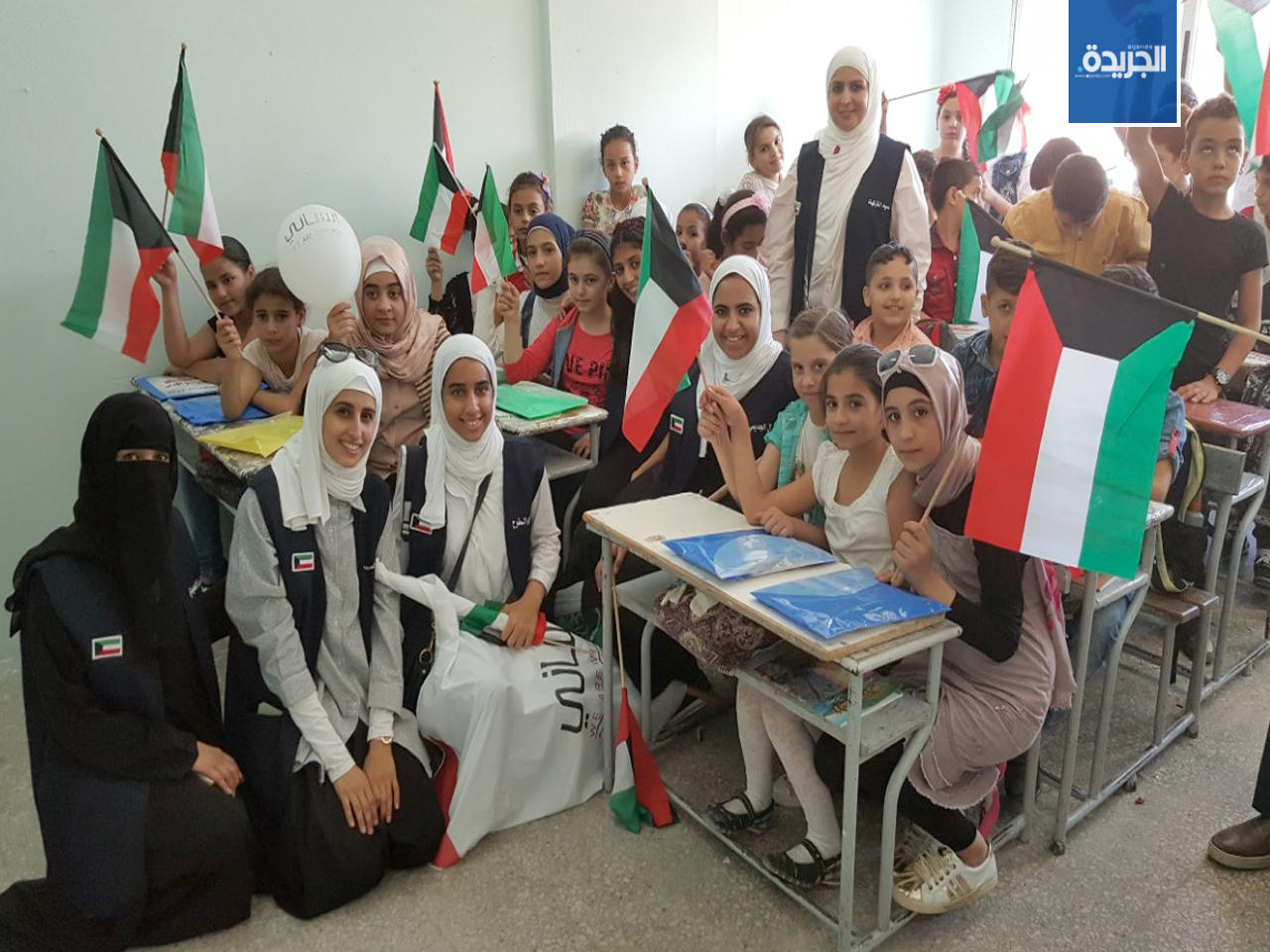جانب من افتتاح الفريق الكويتي للمبادرات الانسانية العام الدراسي الجديد في مدارس الكويت الخيرية في لبنان