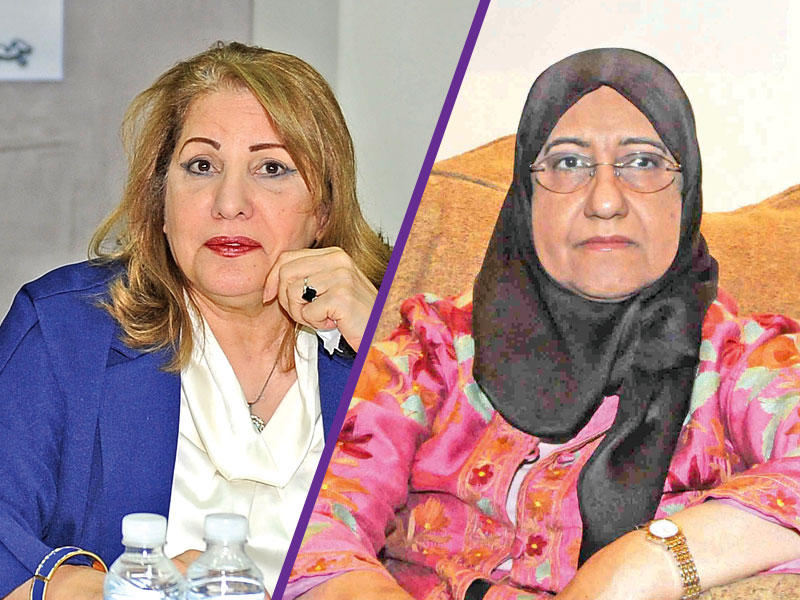 نجمة إدريس و ليلى العثمان