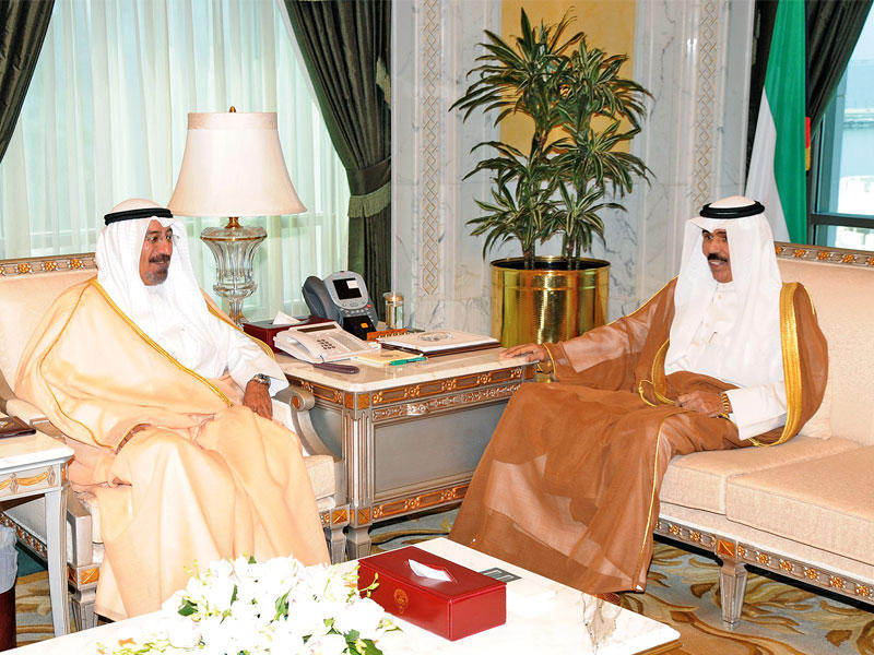 ولي العهد مستقبلاً محمد الصباح أمس