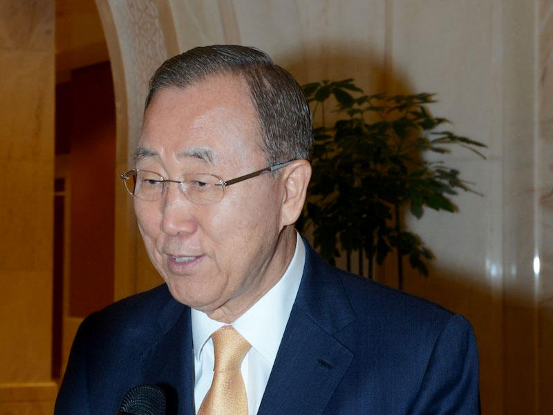  الأمين العام السابق للأمم المتحدة بان كي مون