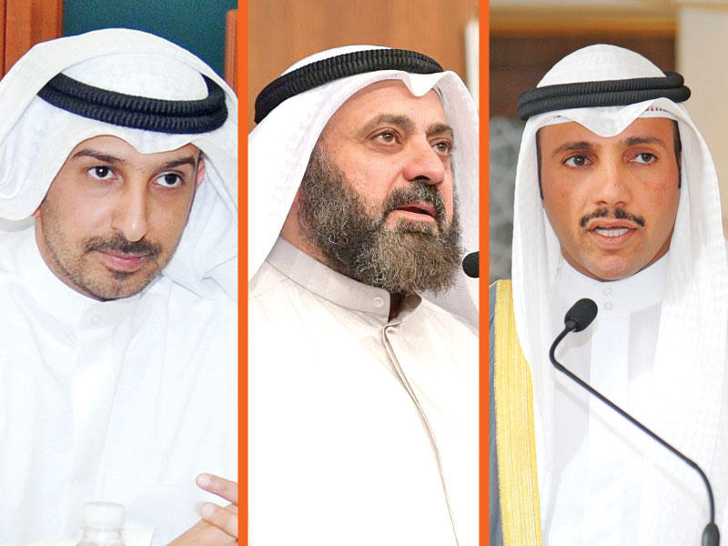 مرزوق الغانم و وليد الطبطبائي و عبدالوهاب البابطين