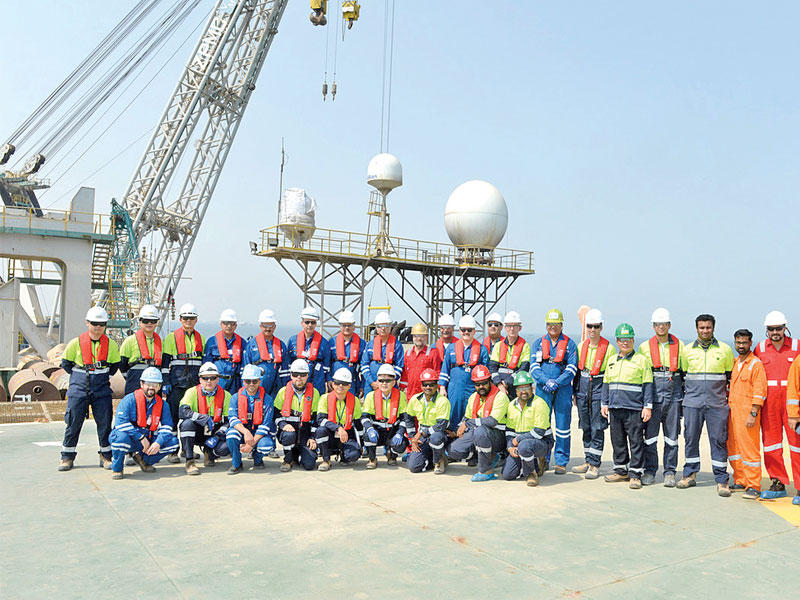 صورة جماعية في الجولة الميدانية