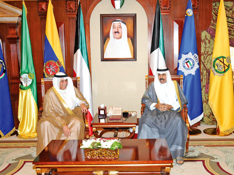 ولي العهد مستقبلاً خالد الجراح أمس