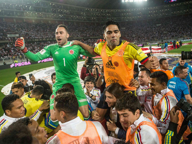 فالكاو نجم المنتخب الكولومبي بعد التعادل مع بيرو