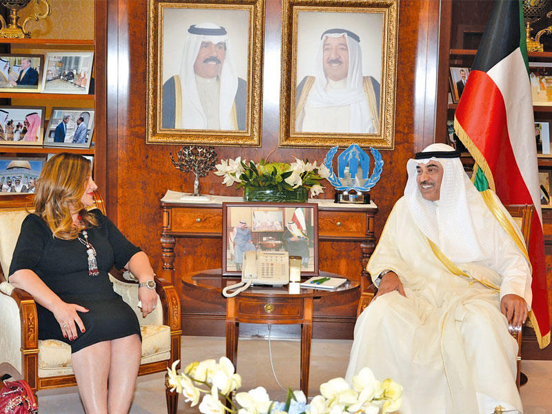 صباح الخالد مستقبلاً حنان حمدان