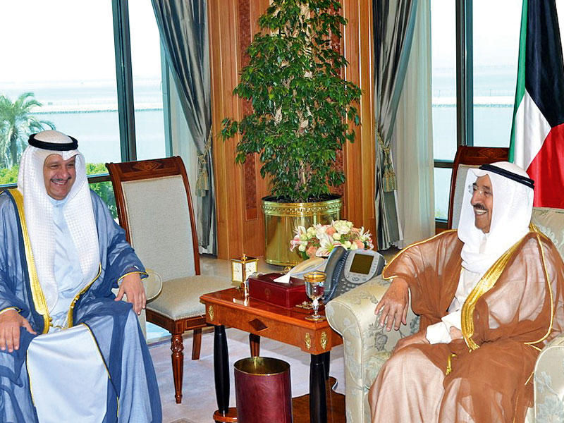 الأمير مستقبلاً عيسى الكندري أمس