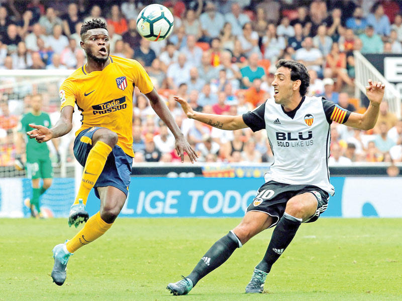 لاعب الوسط الغاني لأتلتيكو مدريد، توماس بارتي