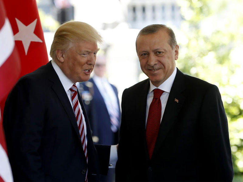 الرئيس الأميركي دونالد ترامب و الرئيس التركي اردوغان