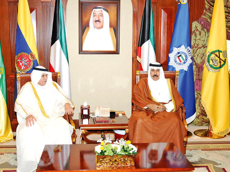 ولي العهد مستقبلاً خالد الجراح أمس