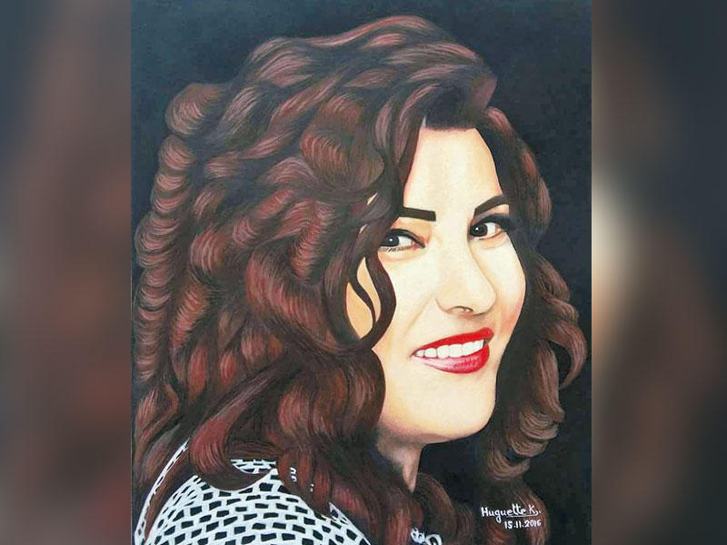 ريتا عسل حاتم بريشة الرسامة التشكيلية هوغيت خيرالله