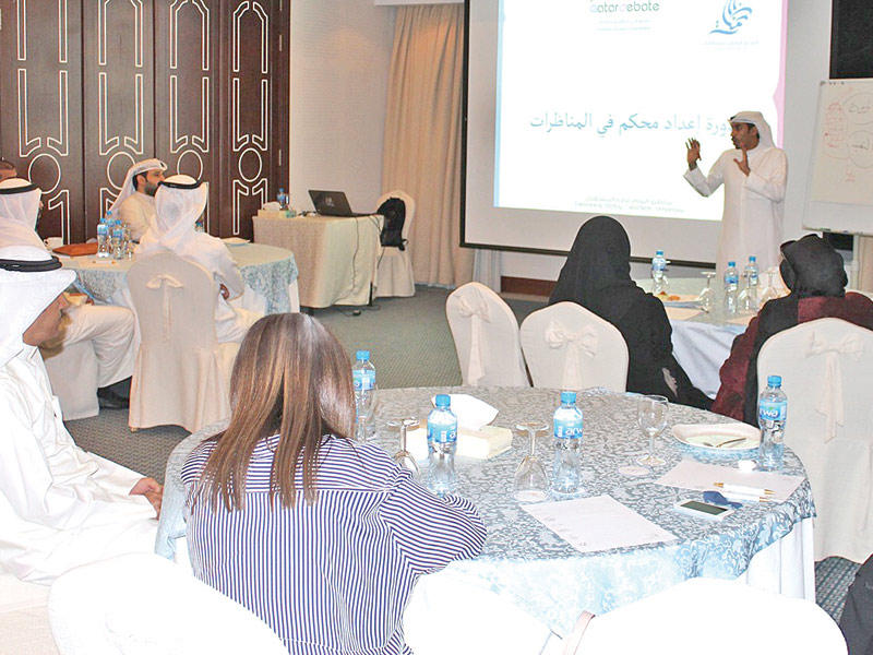 جانب من ورشة اعداد المحكمين