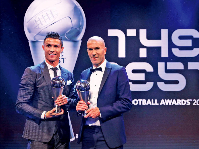 زين الدين زيدان , كريستيانو رونالدو