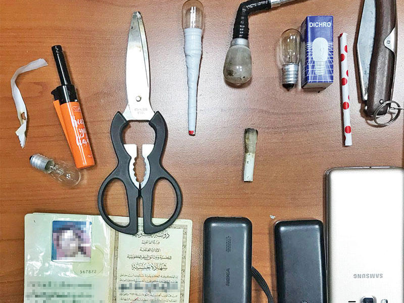 جانب من المضبوطات