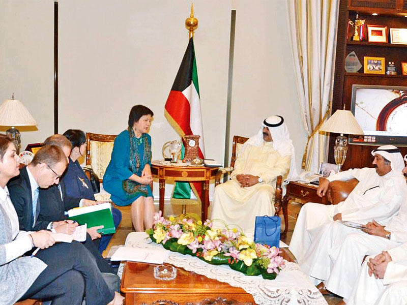 الجارالله خلال لقائه وكيلة «الخارجية» البولندية