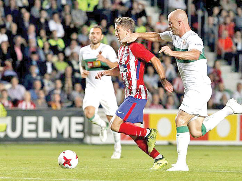 جانب من لقاء أتلتيكو مدريد والتشي