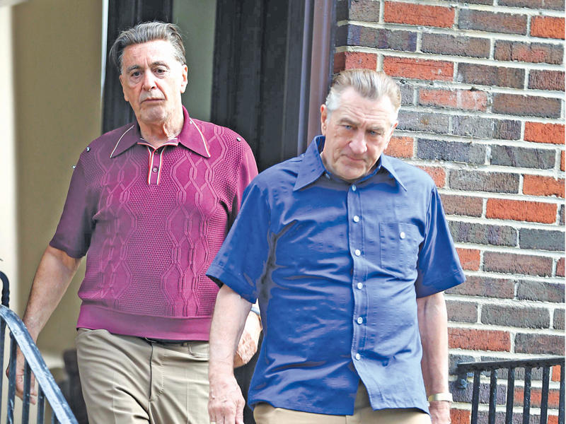 دي نيرو وآل باتشينو في «الأيرلندي»