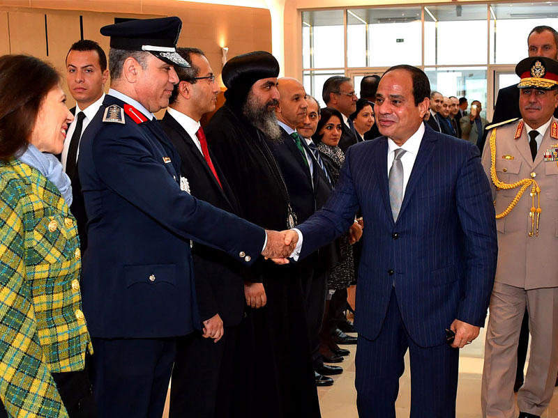 السيسي لدى إلى وصوله القاهرة (الجريدة)