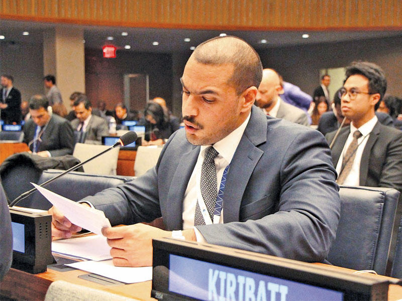 الدعي يلقي كلمة الكويت