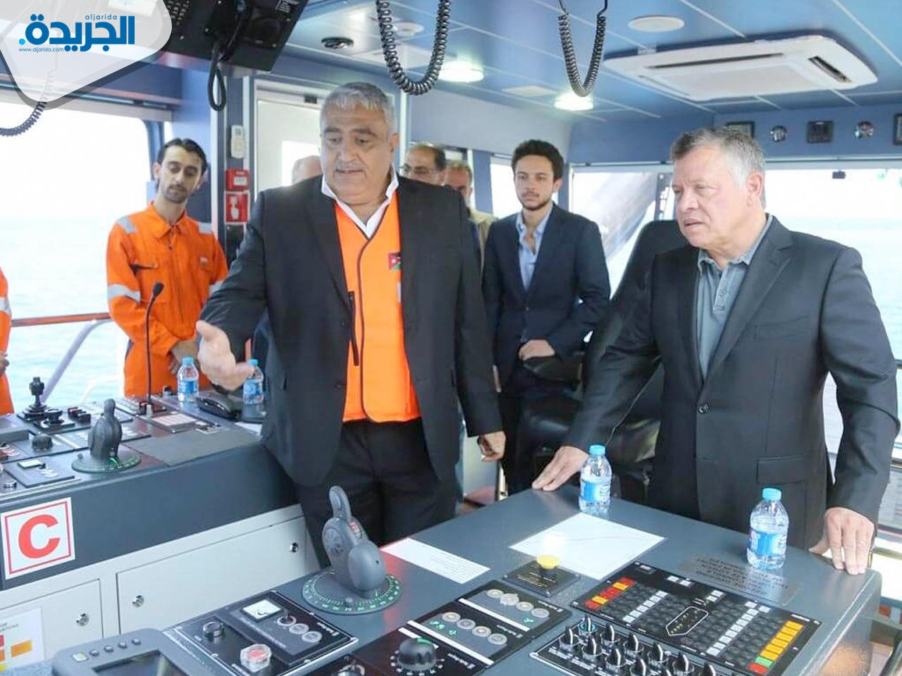 العاهل الأردني الملك عبدالله الثاني يدشن ميناء الشيخ صباح الأحمد للغاز الطبيعي المسال في مدينة العقبة