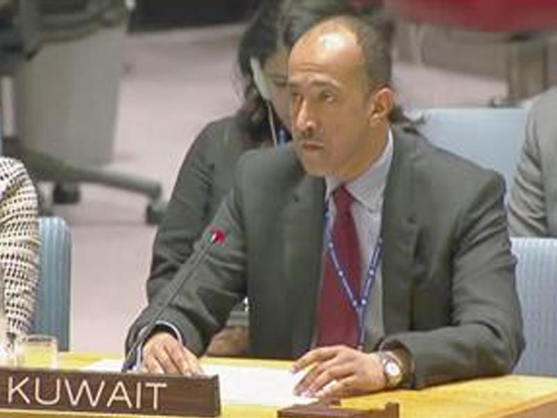 نائب المندوب الدائم لدى الأمم المتحدة المستشار بدر المنيخ