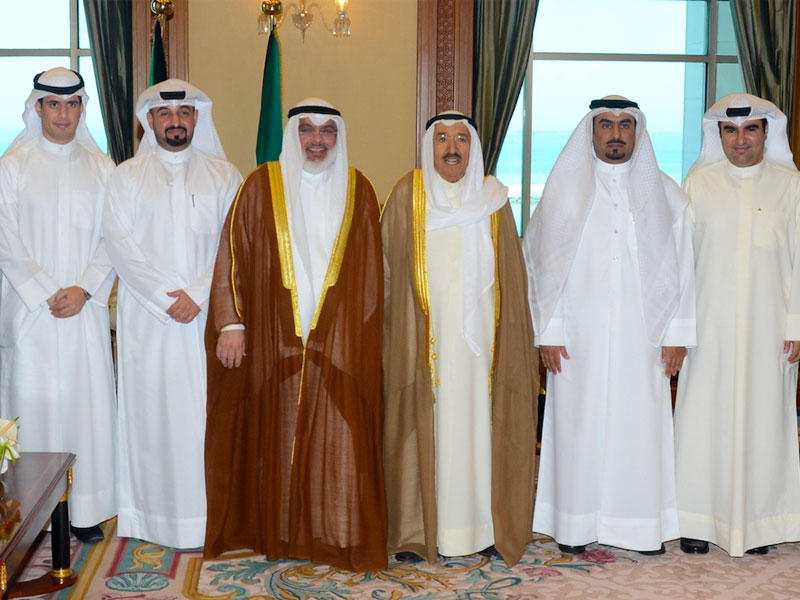 الأمير متوسطاً الصرعاوي وأعضاء ديوان المحاسبة