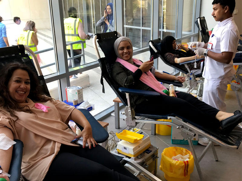 جانب من حملة التبرع بالدم