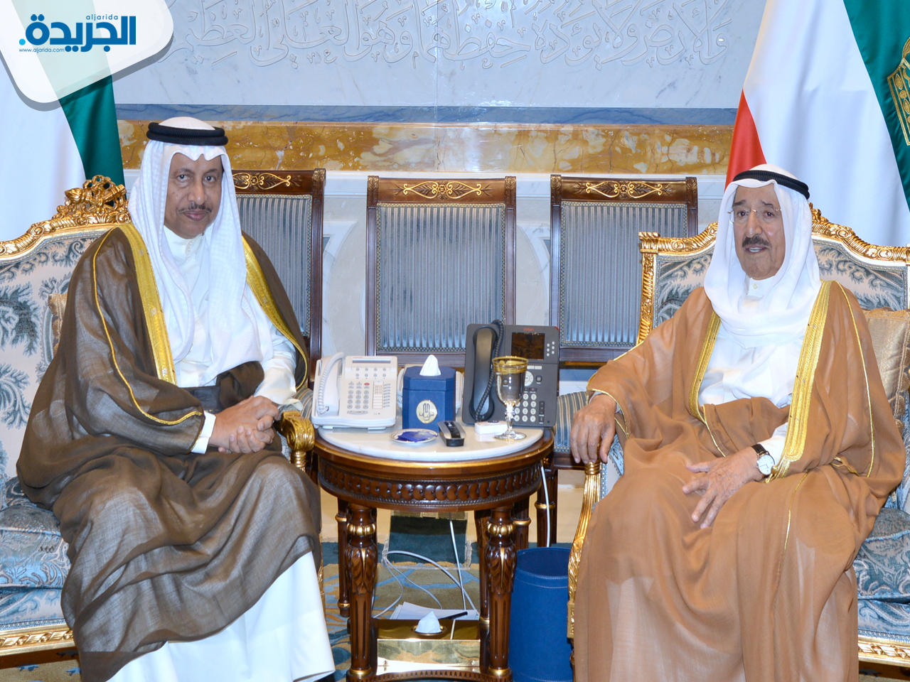 سمو الأمير مستقبلاً المبارك صباح اليوم