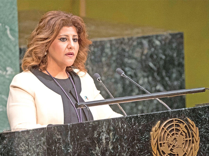  الإبراهيم خلال مناقشة تقرير مجلس حقوق الإنسان