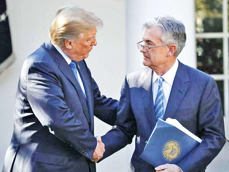 الرئيس ترامب ومرشحه لرئاسة «الفدرالي» الأميركي جيروم باول