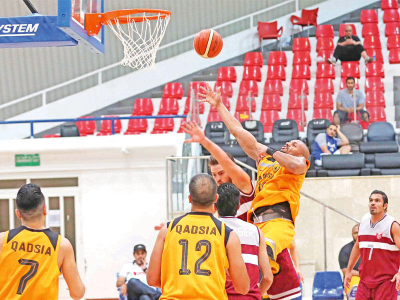 محاولة تسجيل قدساوية في سلة النصر (تصوير جورج رجي)