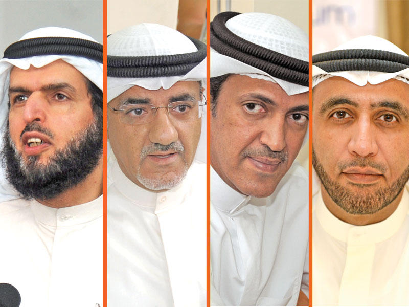 محمد الدلال - خالد العتيبي - خليل عبدالله - عادل الدمخي