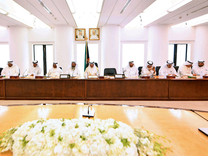 الغانم مترئساً الاجتماع النيابي الموسع أمس n