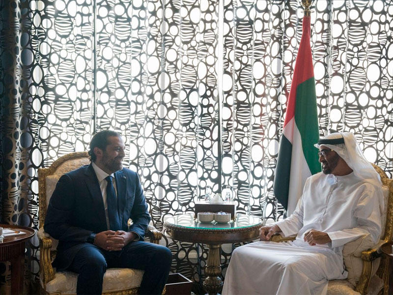الحريري يلتقي ولي عهد أبوظبي