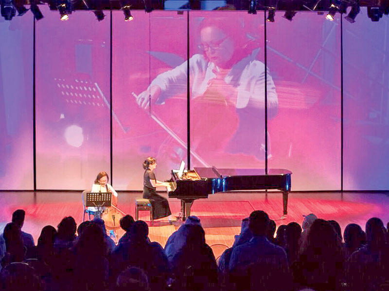 جانب من الأمسية الموسيقية الكلاسيكية