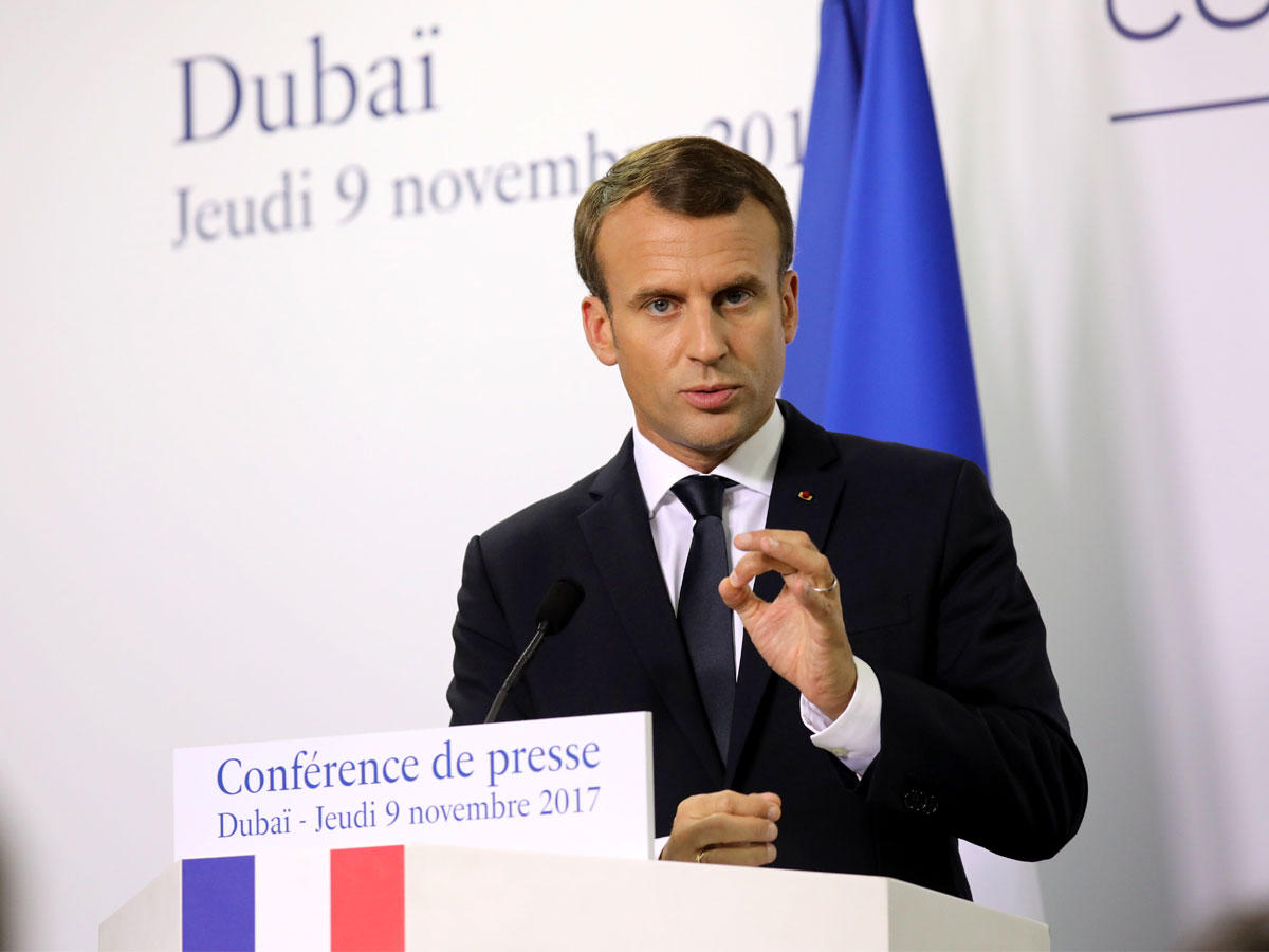 الرئيس الفرنسي إيمانويل ماكرون
