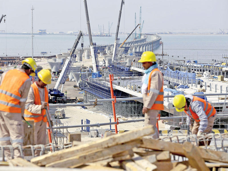 جانب من مشروع جسر جابر